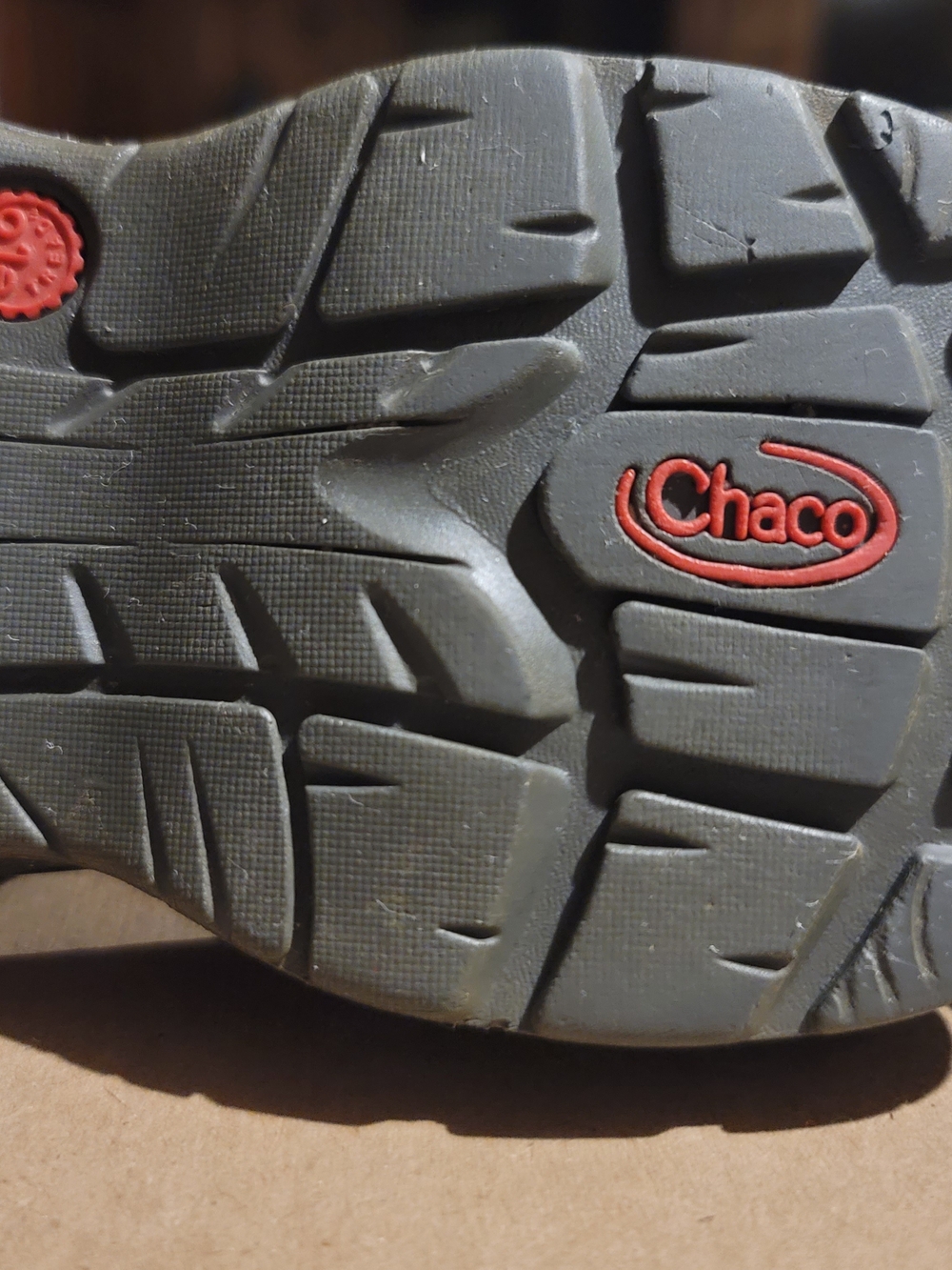 Chaco Women's Black Sandals with Pink Gray and White Zigzag Straps - Picture 5 of 6